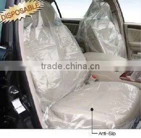 clear color plastic car seat cover with one pocket