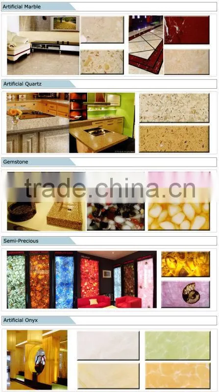 Newstar cheap polished green artificial stone wall decoration