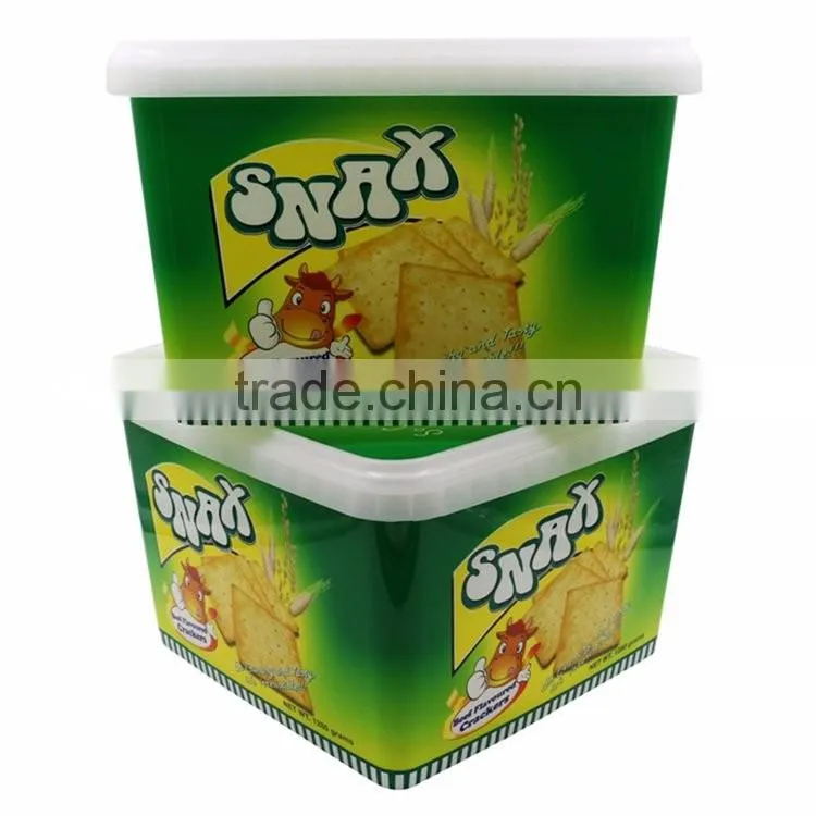 Wholesale Rectangular Clear Cups with Lids, Plastic Clear Container with Plastic Cover