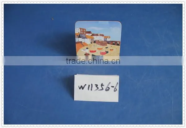 cheap Square colorful MDF mats pads wooden tableware coaster wholesale