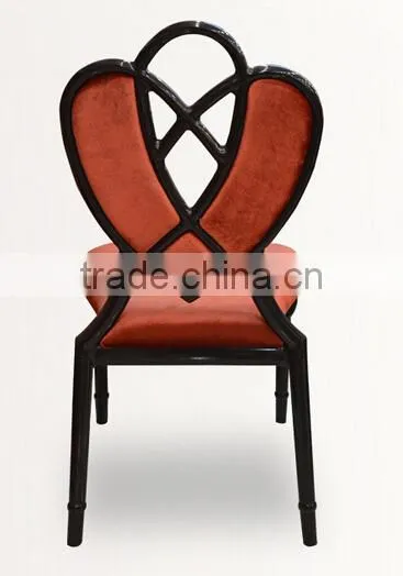 Factory directsale European style fashion aluminum wedding hotel dining chair LQ-B901