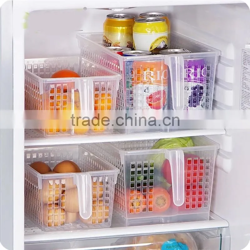 hot selling plastic kitchen storage container with handle