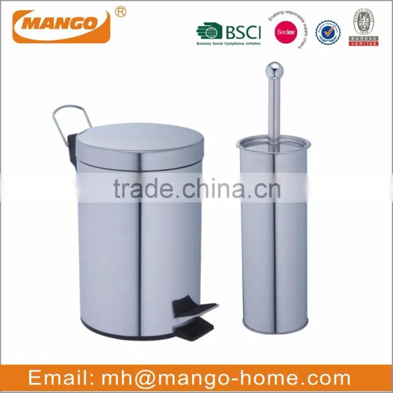New simple hotel accessories hand body lotion bottle stainless steel bathroom set