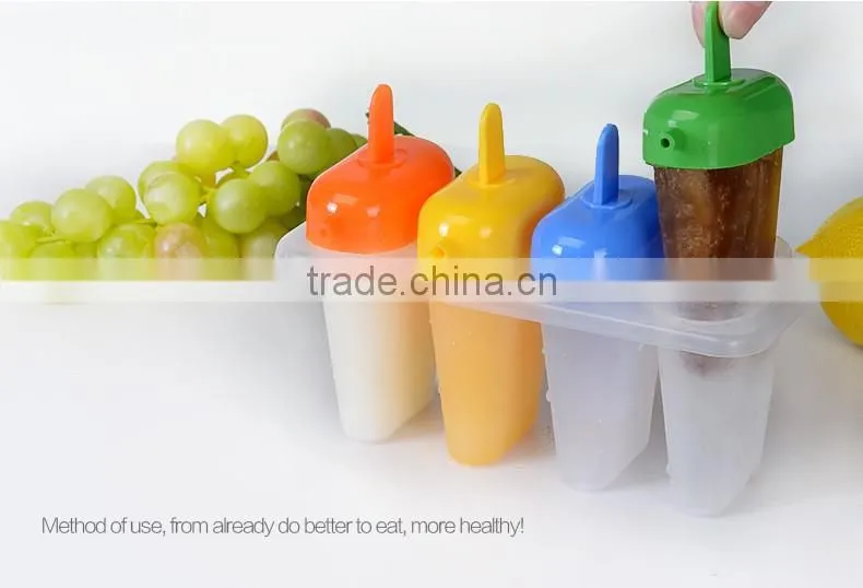 Set of 4pcs plastic ice mold juice mold with cover ice making stools