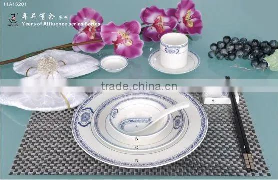 14PCS ceramic flower surface dinnerware tableware set