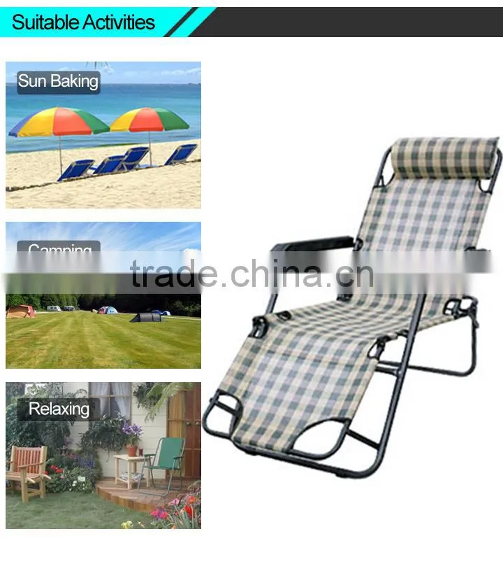 Outdoor Adjustable Beach Poolside Chair
