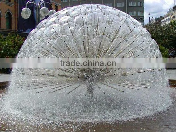 Decorative outdoor water steel ball fountains