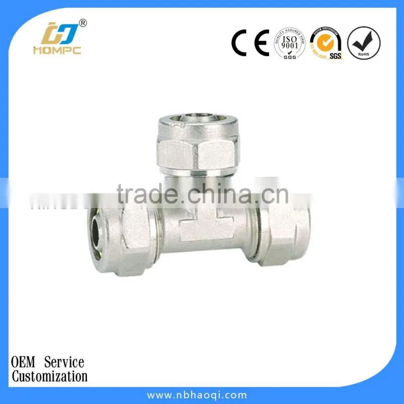 brass compression fittings for pex-al-pex pipes
