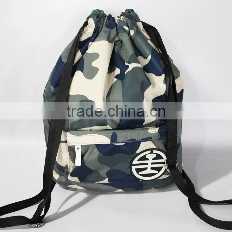 Heavy Duty Drawstring Backpack in Digital Camouflage Army Military Sack(TM-CDR-226)