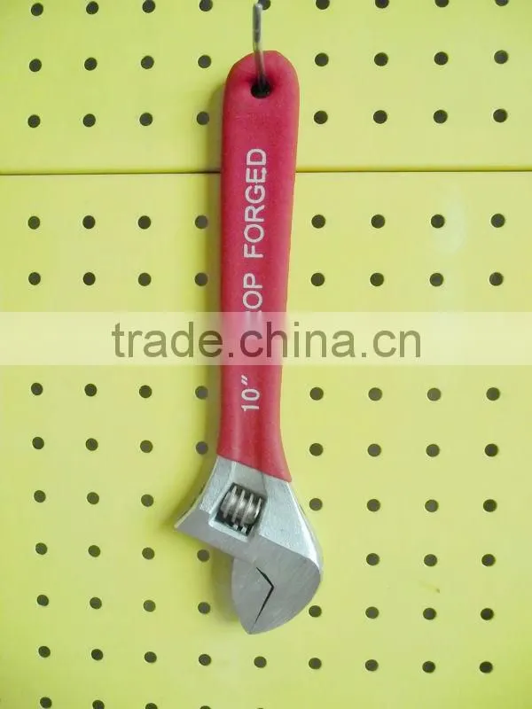 Dipped handle adjustable wrench 10"*250mm