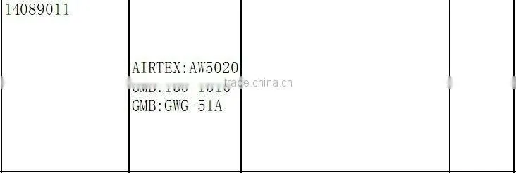 high quality GM auto water pump AW5020 14089011