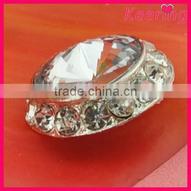 simple elegant with crystal rhinestone button for garment WBK-1299