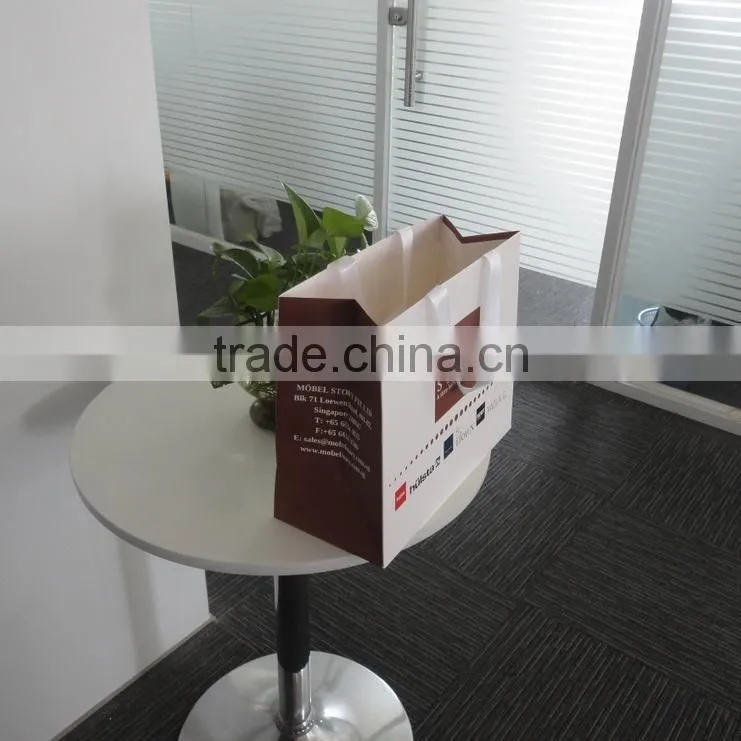 2017 custom high end recycled brown paper bag