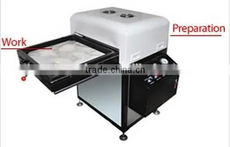 3d sublimation vacuum heat transfer machine with single woking platen