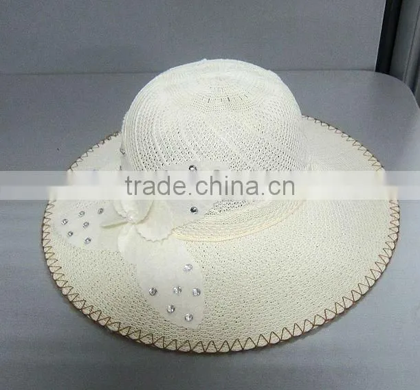custom women's straw sun visor caps