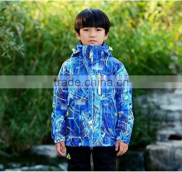 2017 3 in 1 colorful polyester kids varsity jacket
