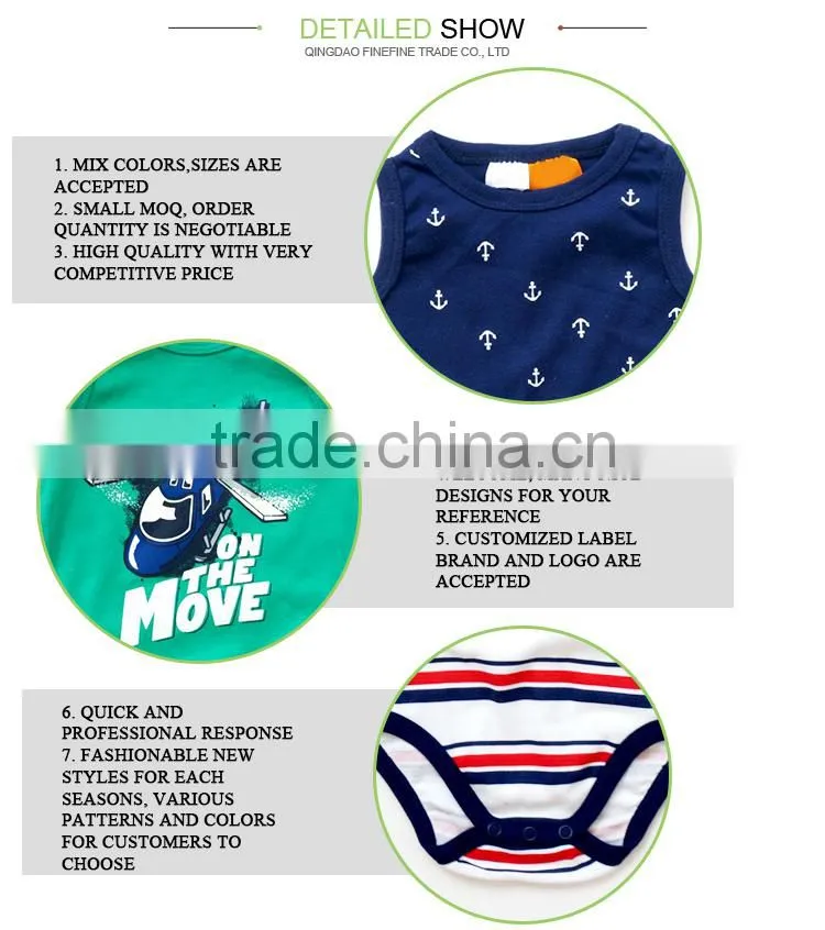 Plain Eco Bamboo Clothes Baby Rompers Cute Baby Clothes