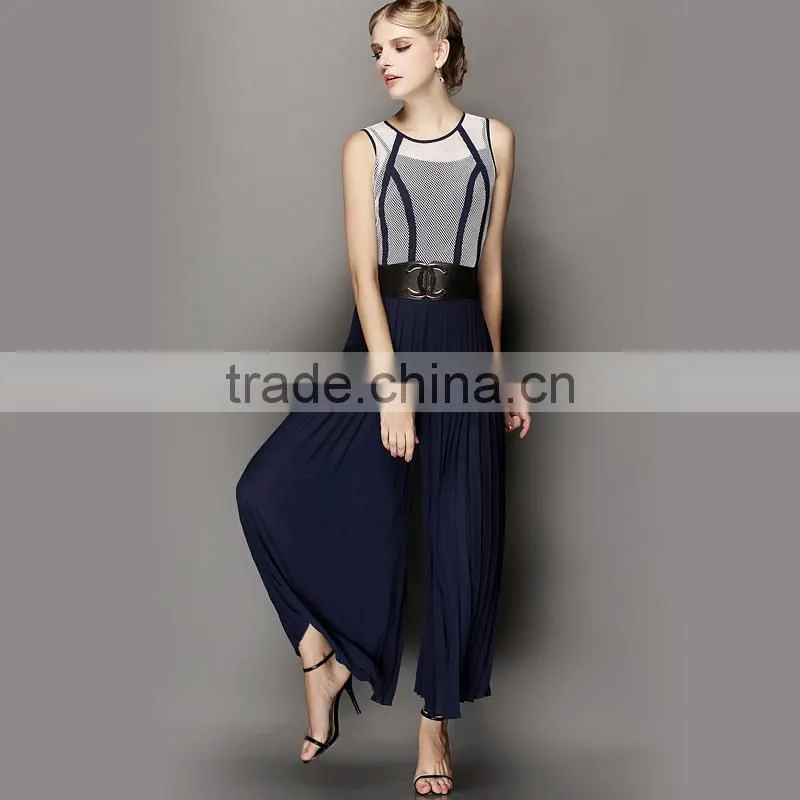 Competitive Price high Quality Contrast Color Dress Design For Young Ladies