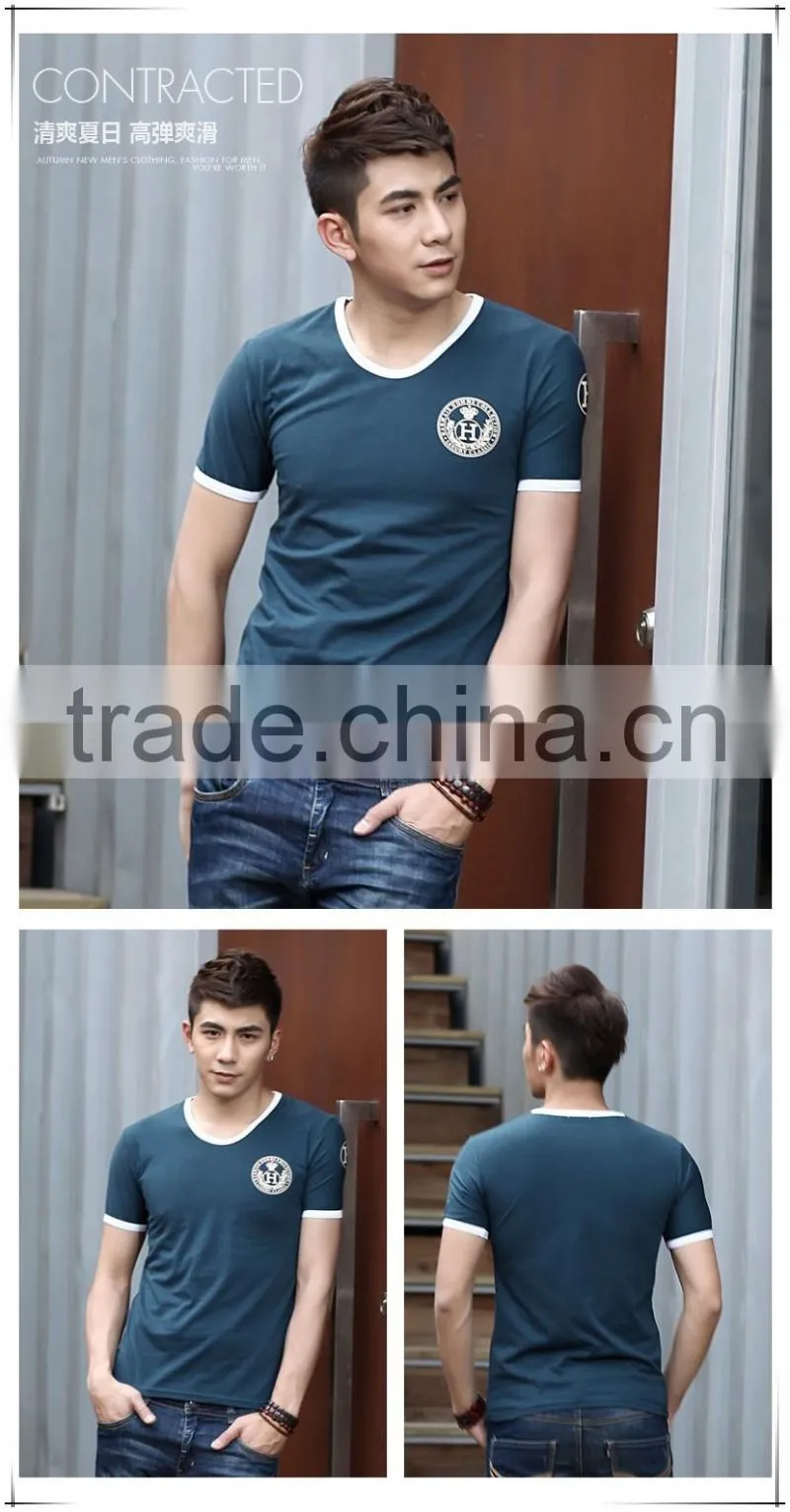 bulksale Newest design Mens 100% cotton washable T-shirt printed customized
