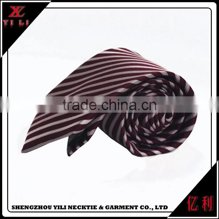 Latest dresses different stripes silk necktie