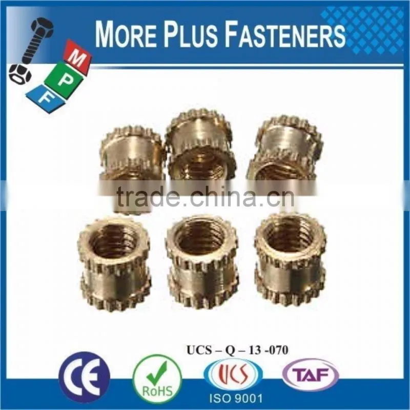 Made in Taiwan Screw and Nut with Brass Material