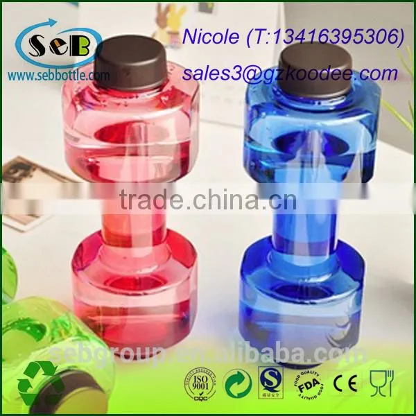 Food Wall Decals Set of Weights with Bottled Water to the Gym /Plastic Dumbbell Bottle