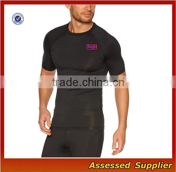 Hot Sale Sportswear Manufacturer Mens Compression Long Sleeve Rush Guard/Swim Shirt/Sun Protective Wholesale---AMY164284