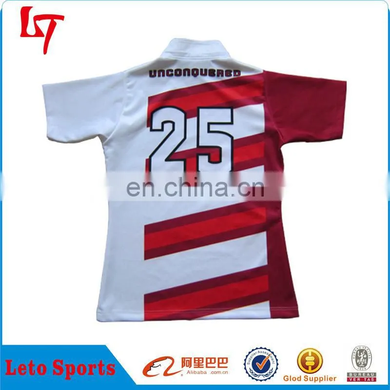 custom professional rugby jersey elite rugby football wear league rugby shirts sublimation