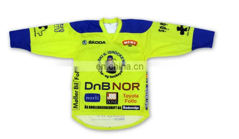 custom wholesale sublimation blank ice hockey jerseys