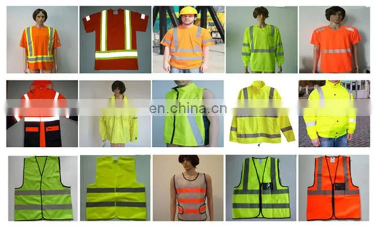 Adult Jackets yellow high visibility reflective safety vest