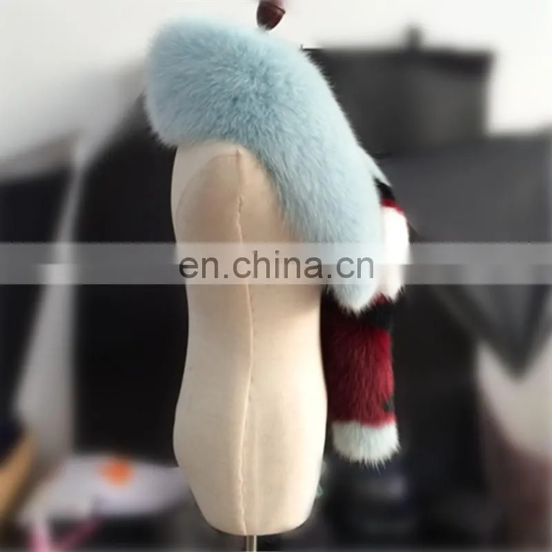 Women's Wrap Stole Scarves Fox Fur Collar Scarf Shawl Collar Korea Scarf