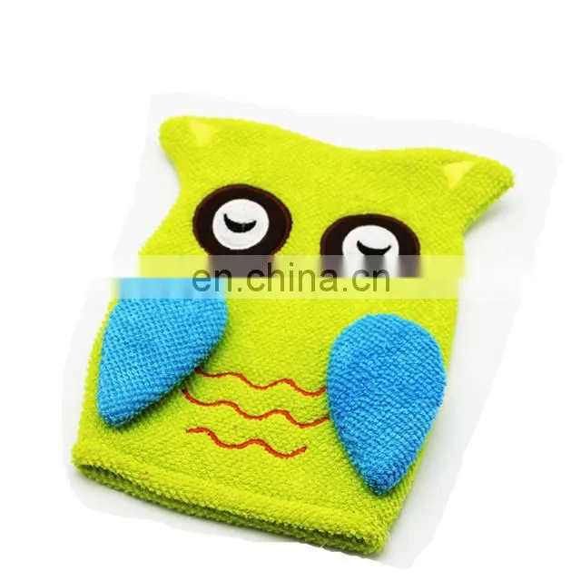 Baby Shower Gifts Terry Cloth Animal Shaped Bath Puppets Gloves Baby Wash Mitt
