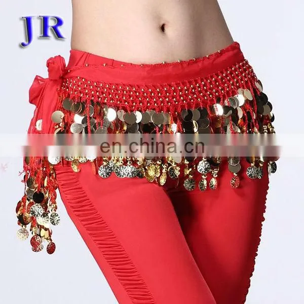 Cheap sequins tassel belly dance hip scarf Y-2010#
