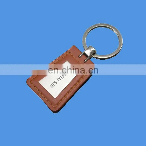 custom car brand logo leather keyring