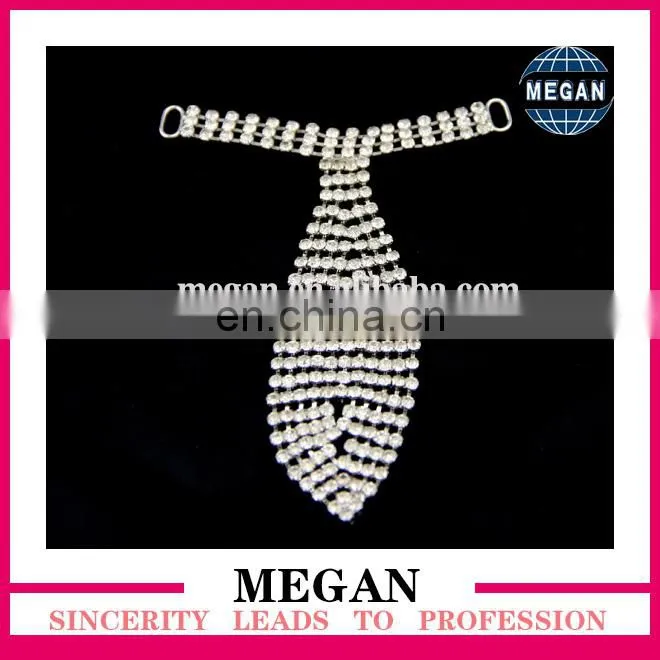 rhinestone pave connector for bikini decoration