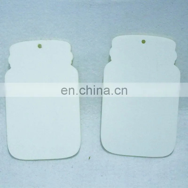 white color square crown vent clip custom air freshener paper car