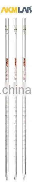 AKMLab Laboratory 0.1ml-50ml Clear Glass Transfer Measuring Pipette