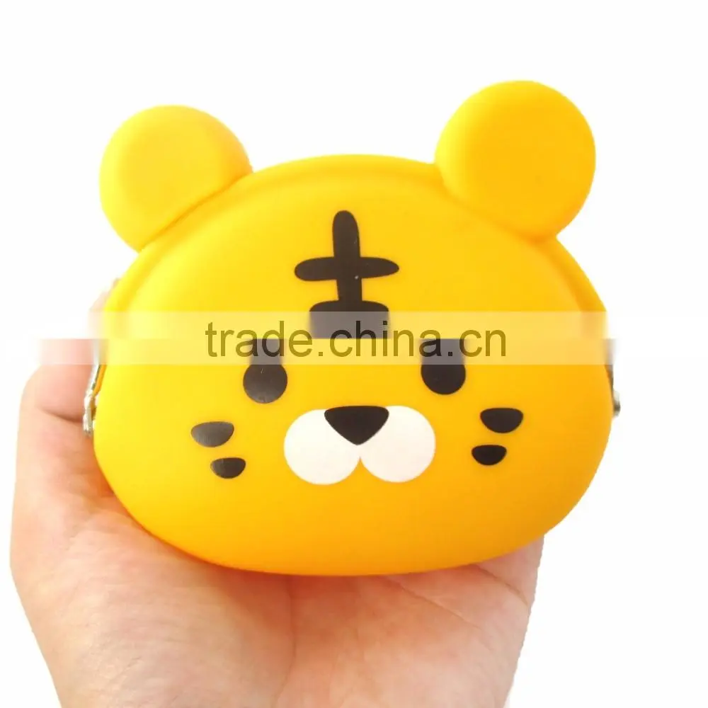 LOT New Design Mimi Tiger Coin Purse Custom Silicone Coin Pouch