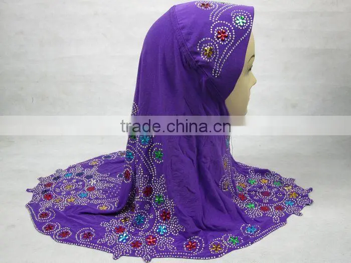A525 polyester beautiful muslim hijab