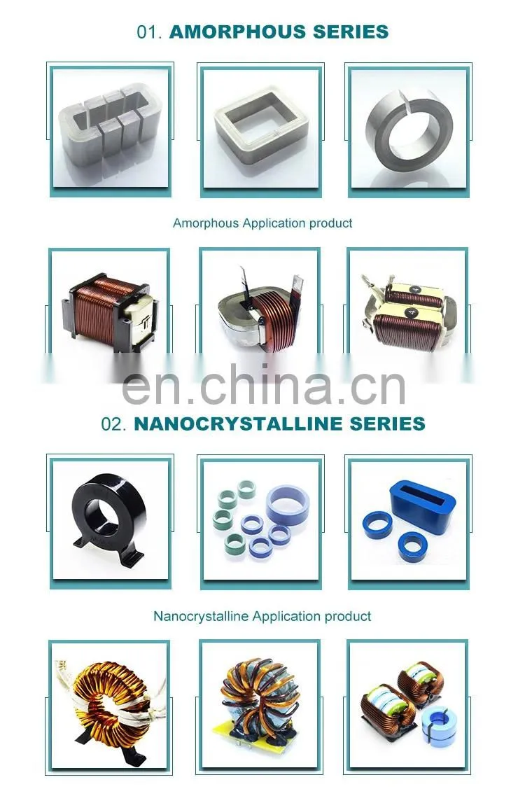 Amorphous core Nanocrystalline toroid core for inductor