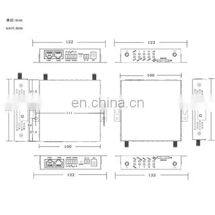 Panel DIN rail smart meter reading modbus wifi DTU industrial rs232 to wifi converter