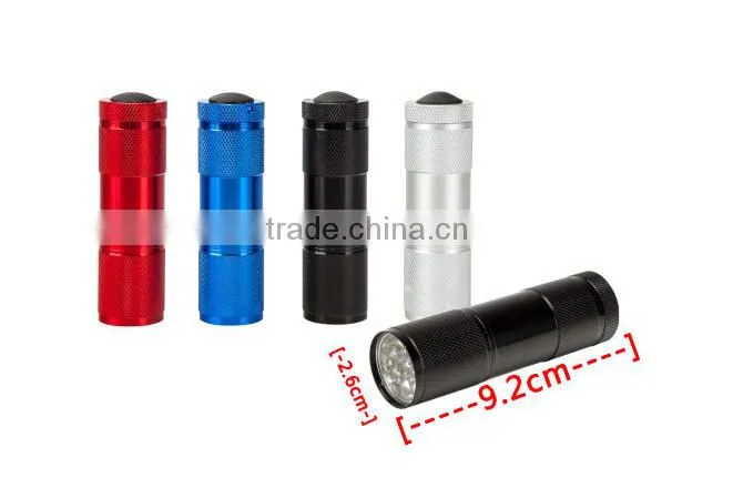 JAK HF1202 9 LED Small Powerful LED Aluminium Torch