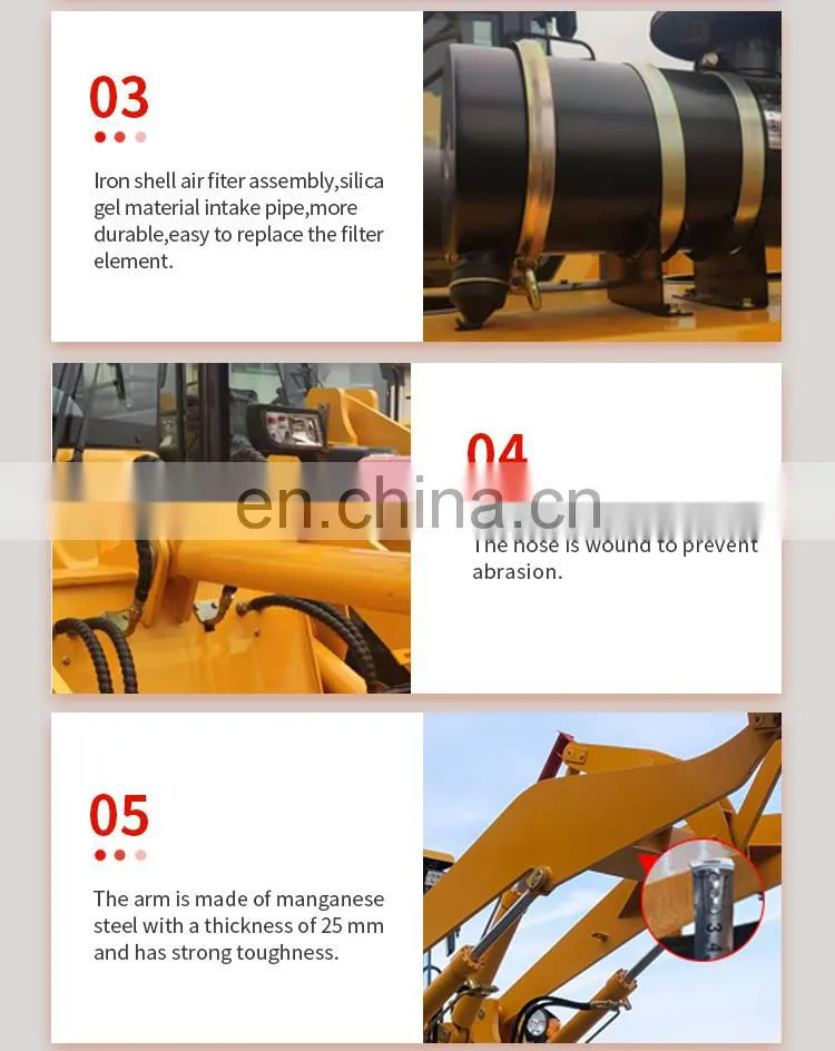 Small 1.5Ton 1500kg Hydraulic Front End Wheel Loader CASER 915 CE EPA UTV EPA 4 Engine