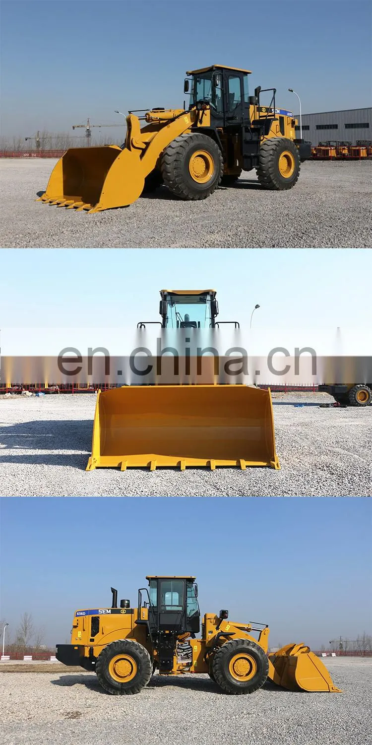 Heavy Duty 4WD 5 Ton SEMN655D Wheel Loader, Front EndLoader