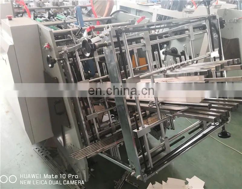 HBM1000 Automatic 3D 3-dimensional 4 corner french fried chips hamburger Burger Paper box making machine