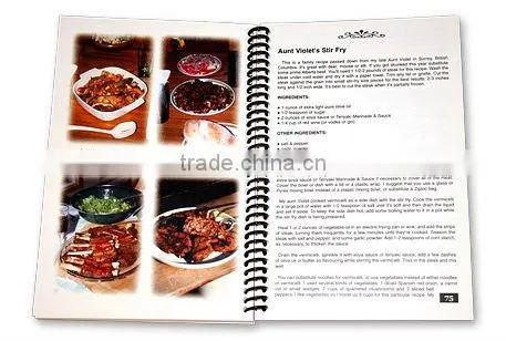2015 high quality & professional wire-o catalog printing