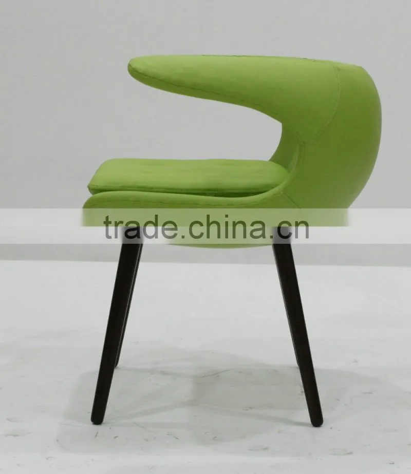 replica relaxing fiberglass material fabric grace elegant Bo Strange Frost Chair with wooden legs