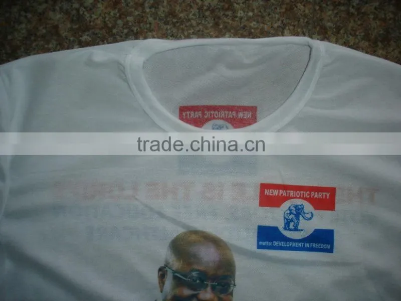 OEM cheapest polyester white Africa Philippines vote president election t shirt