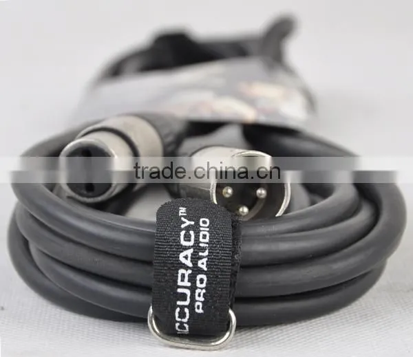 10FT XLR Male To XLR Female High Grade Low Noise Microphone Cable With Black PVC MC042-10FT