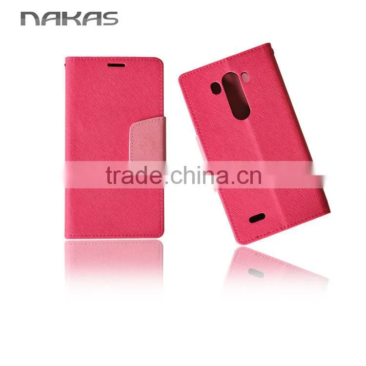 Alibaba phone case manufacturer Direct Sale smartphone flip leather case for LG G3